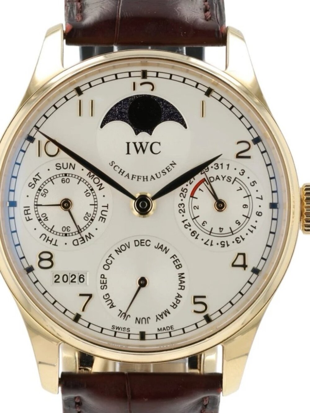 IWC Portugiesser Silver Dial 18k Rose Gold 42mm Automatic Men’s Watch